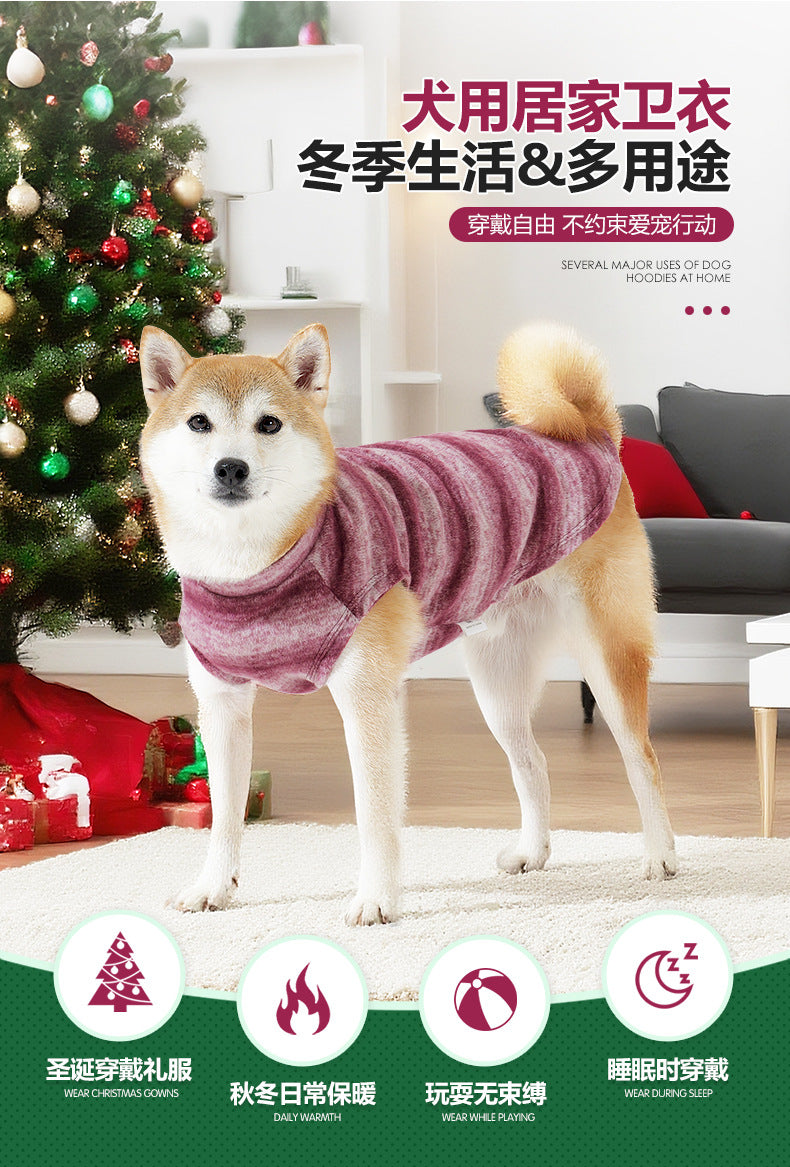 Amazon New Dog Sweater Autumn Winter Home Wear Warm Comfortable Large Dog Clothes In Stock Factory Direct Sale