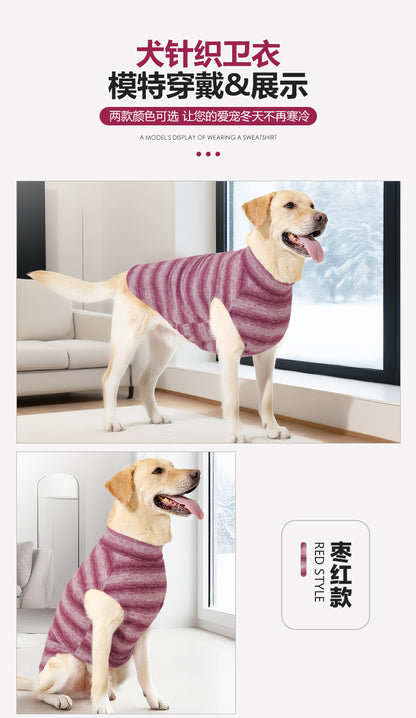 Amazon New Dog Sweater Autumn Winter Home Wear Warm Comfortable Large Dog Clothes In Stock Factory Direct Sale