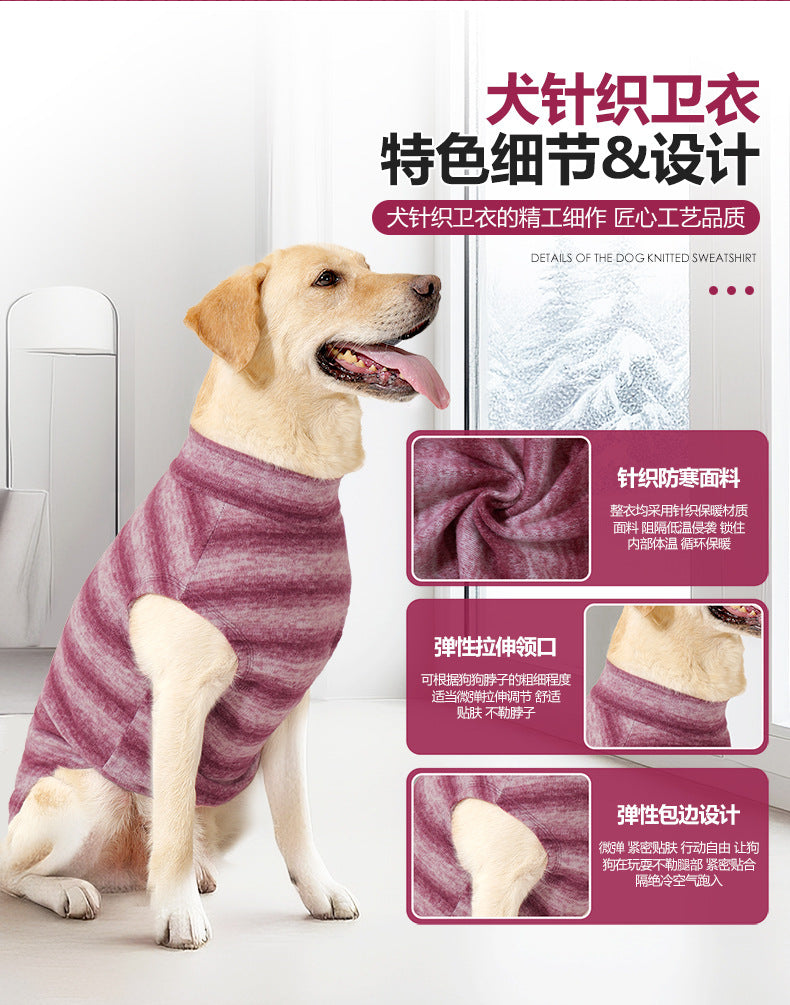 Amazon New Dog Sweater Autumn Winter Home Wear Warm Comfortable Large Dog Clothes In Stock Factory Direct Sale
